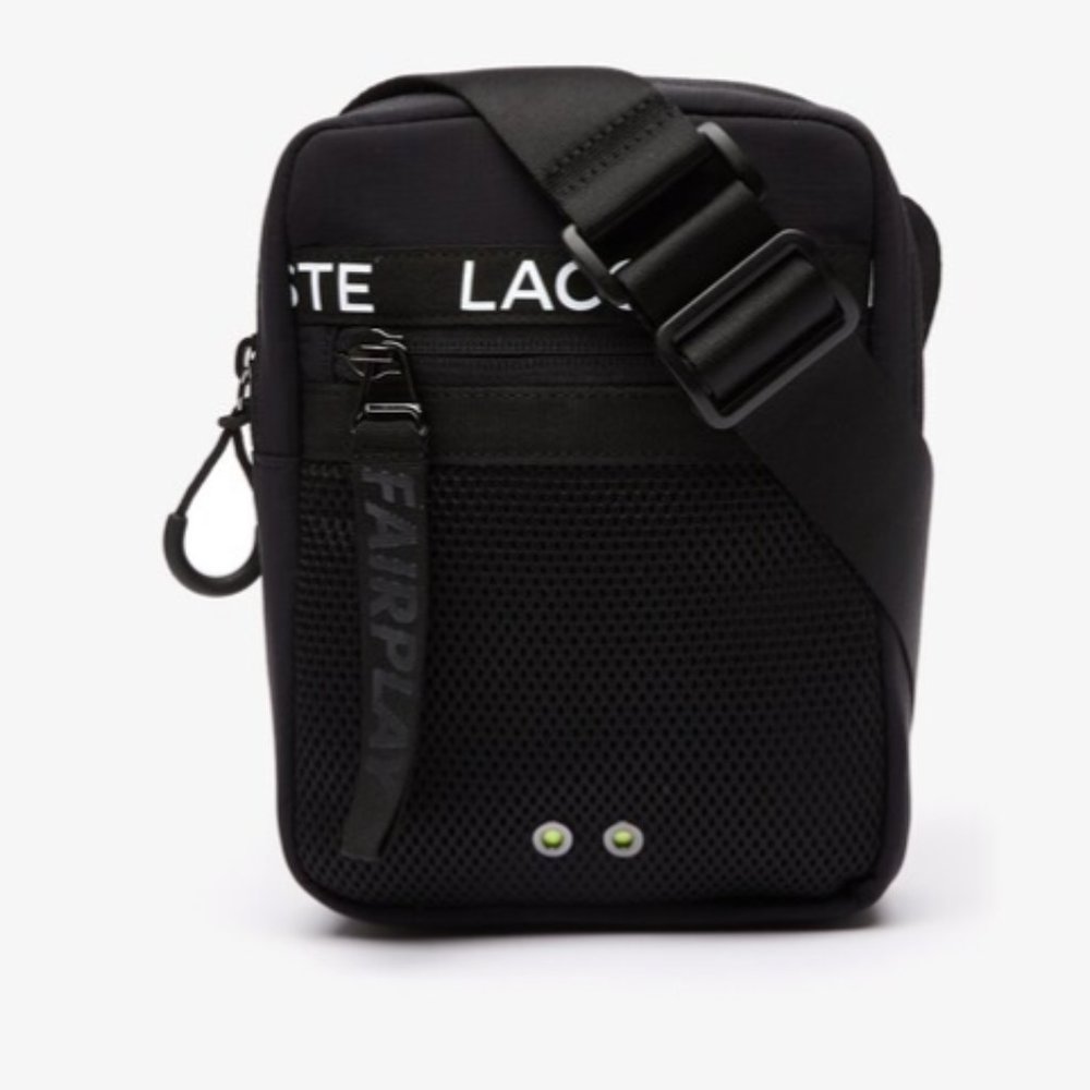 Used Lacoste UNISEX BRANDED BAND NYLON CROSSBODY